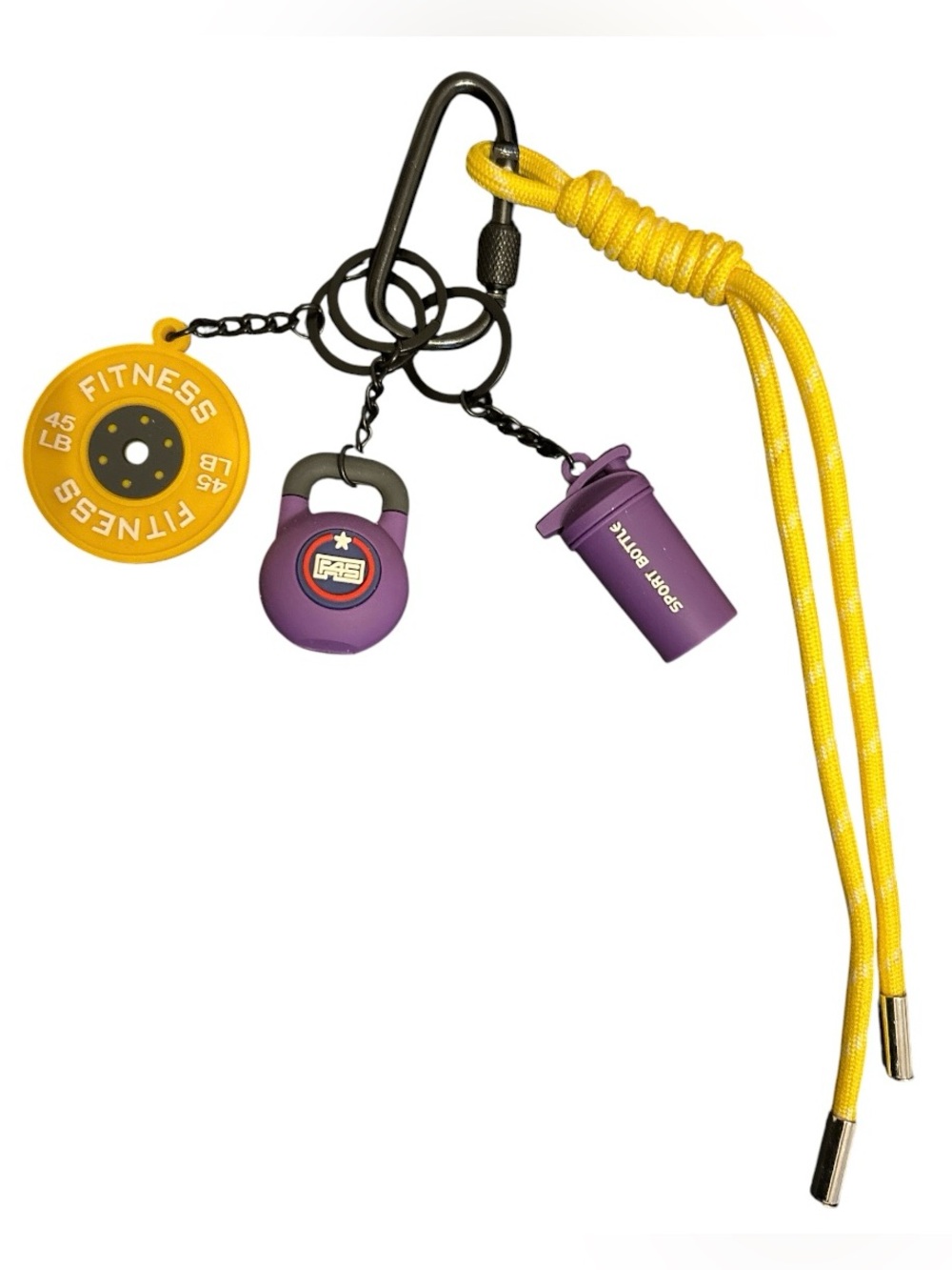 Fitness Keychain Charm Set. NWOT